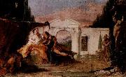 Rinaldo und Armida, Entwurf fur gleichnamiges Munchner Gemalde, Giovanni Battista Tiepolo